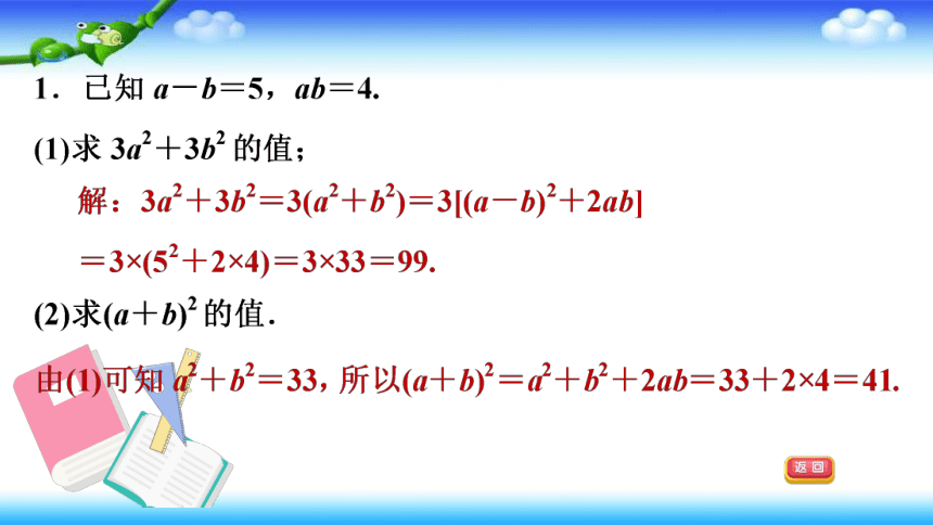 北师大版七年级数学下册 第一章 阶段题型专训 巧用乘法公式的八种常见题型 习题课件（25张PPT）