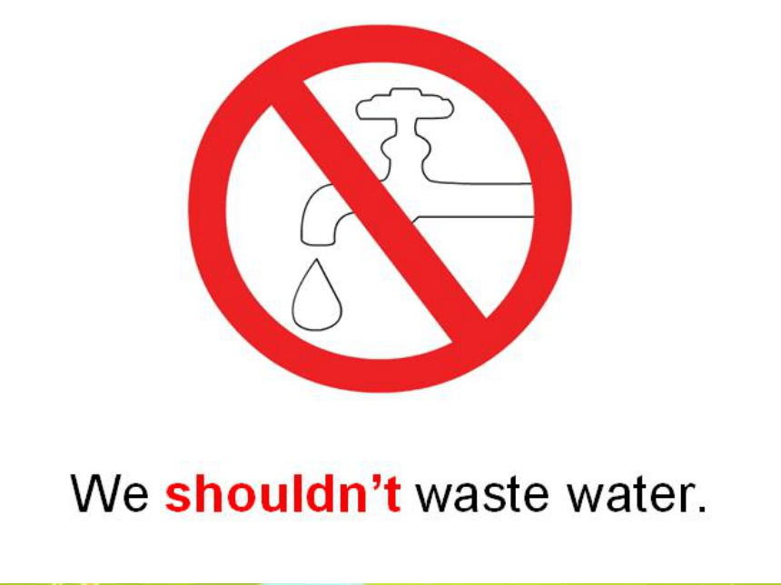 Unit8 We shouldn't waste water. 课件(共18张PPT)