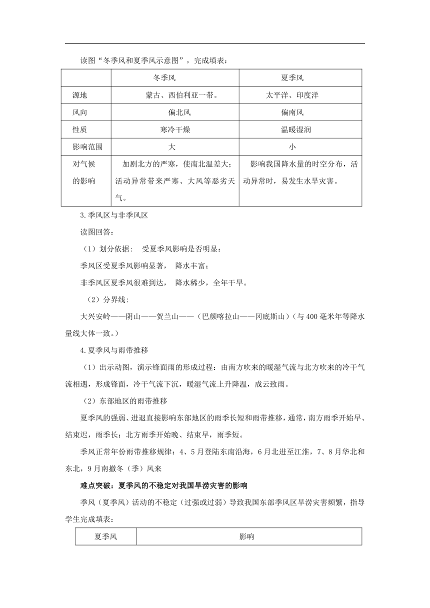 初中地理商务星球版八年级上册2.2气候基本特征（第一课时） 同步教案