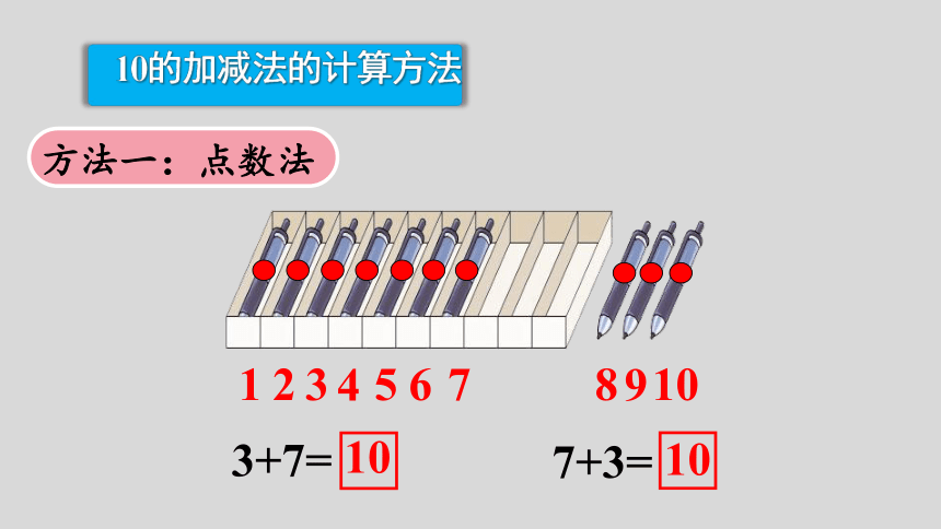 西师大版一年级数学上册 2.8   10的加减  课件（23张ppt）