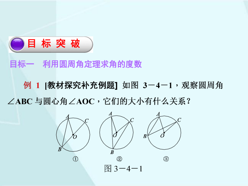 3.4 圆周角和圆心角的关系（1）  课件（共18张PPT）