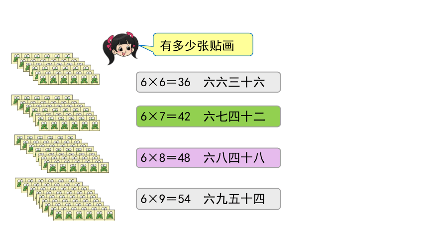 二年级上学期数学  8.1有多少张贴画   课件（20张PPT）