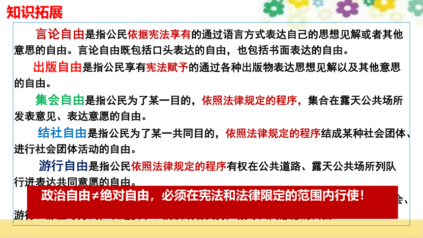 （核心素养目标）3.1公民基本权利 课件（共30张PPT）