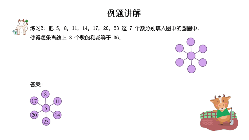 【奥数】二年级下册数学奥数课件-第13讲《复杂的数阵图》 全国通用(共20张PPT)