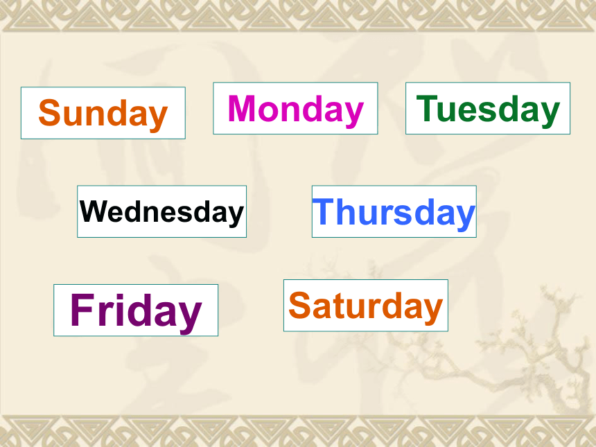Unit4 There are seven days in a week Lesson23课件(共13张PPT)
