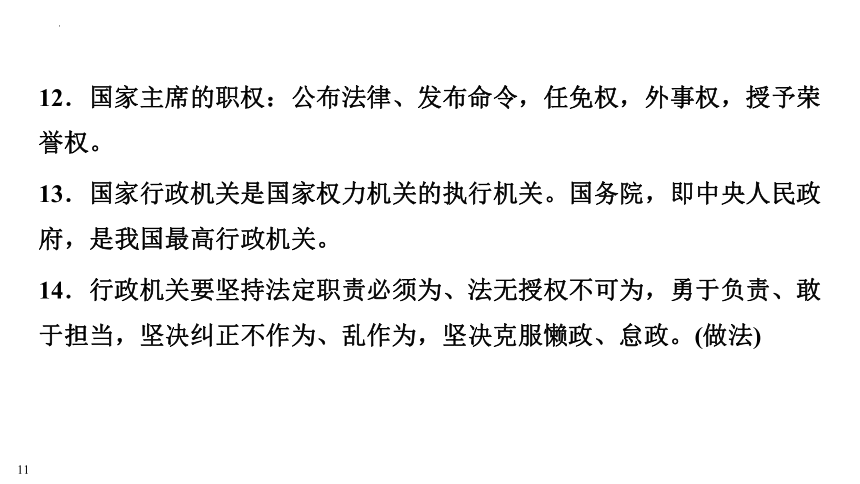 2023中考江西省专用道德与法治一轮知识点梳理第三单元　人民当家作主 课件（110张幻灯片）