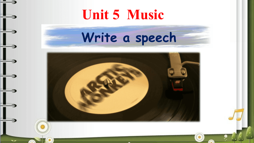 人教版（2019）必修第二册：Unit 5 Music Reading for writing 课件（18张）