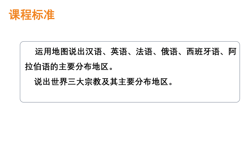 优质资源：湘教版地理七上3.3世界的语言与宗教 课件(共37张PPT)