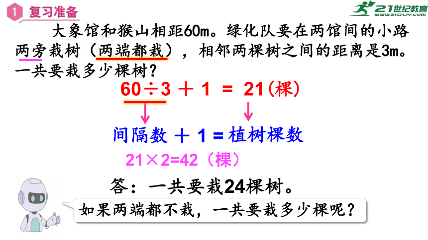 第七单元 第2课时 植树问题（2）（课件) 五年级数学上册 人教版(共26张PPT)
