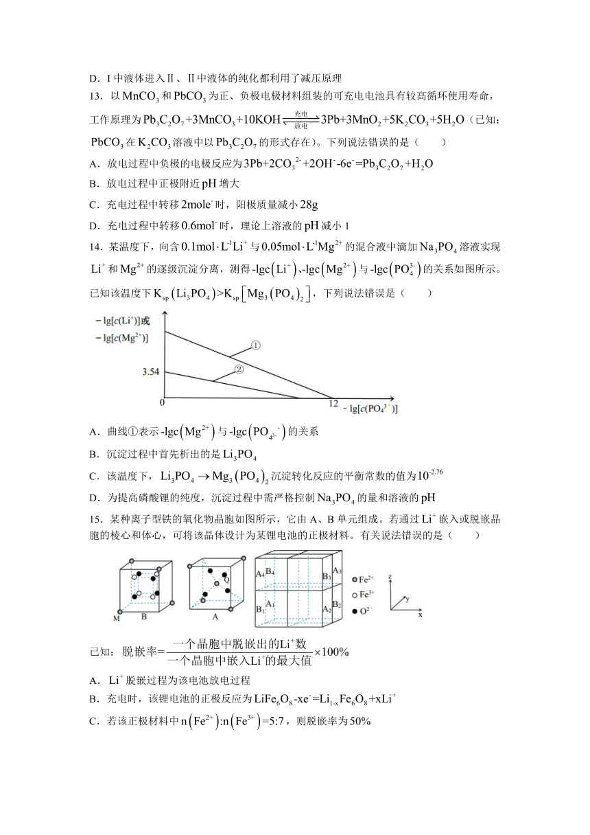 山东省青岛市2023届高三下学期第三次适应性检测化学试题（含答案）