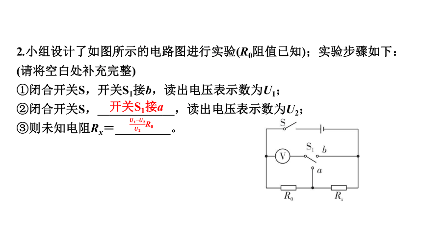 2024年中考物理（广东专用）二轮知识点梳理复习第21讲+电阻的测量(特殊法)(共36张PPT)