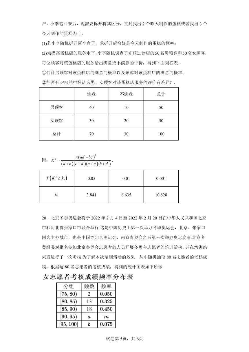 高中数学人教B版（2019）选修第二册高考水平模拟性测试3（Word含解析）