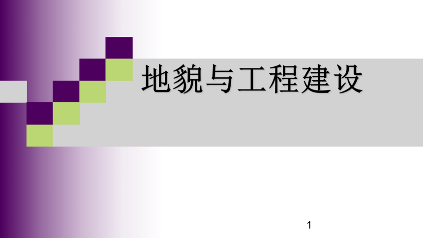 中图版（上海用）第一册： 专题7 地貌  地貌与经济建设  课件（27张PPT）