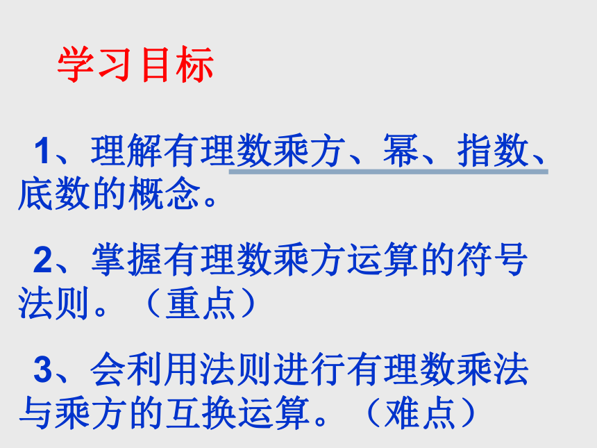 华师大版七年级上册 2.11有理数的乘方 课件(共19张PPT)