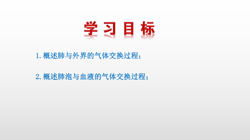 2021-2022学年人教版生物七年级下册4.3.2发生在肺内的气体交换课件(共24张PPT)