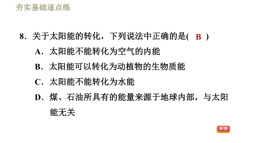 苏科版九年级下册物理习题课件 第18章 18.3太阳能（36张）