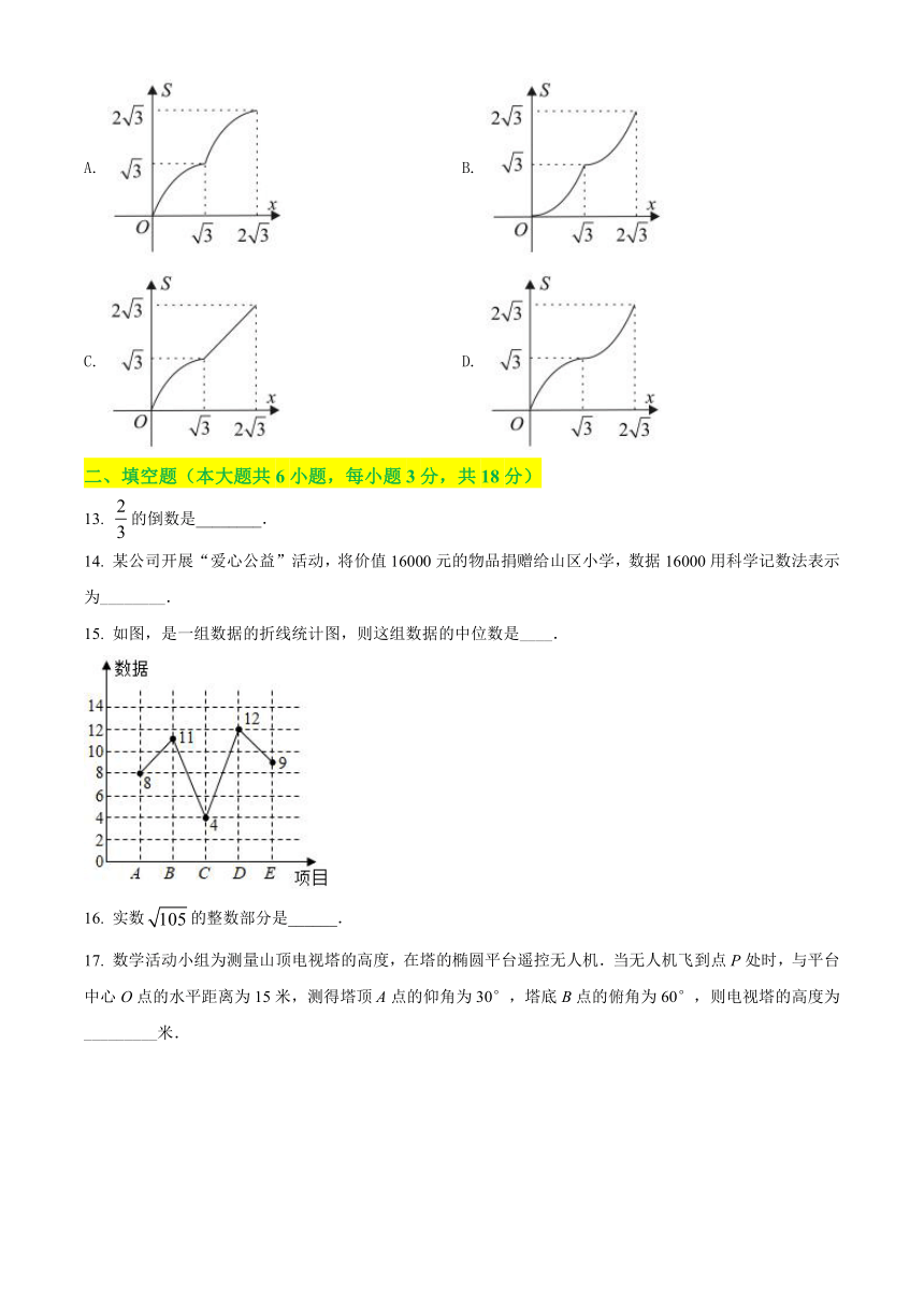 2021年广西百色市中考数学真题试卷（含答案解析）