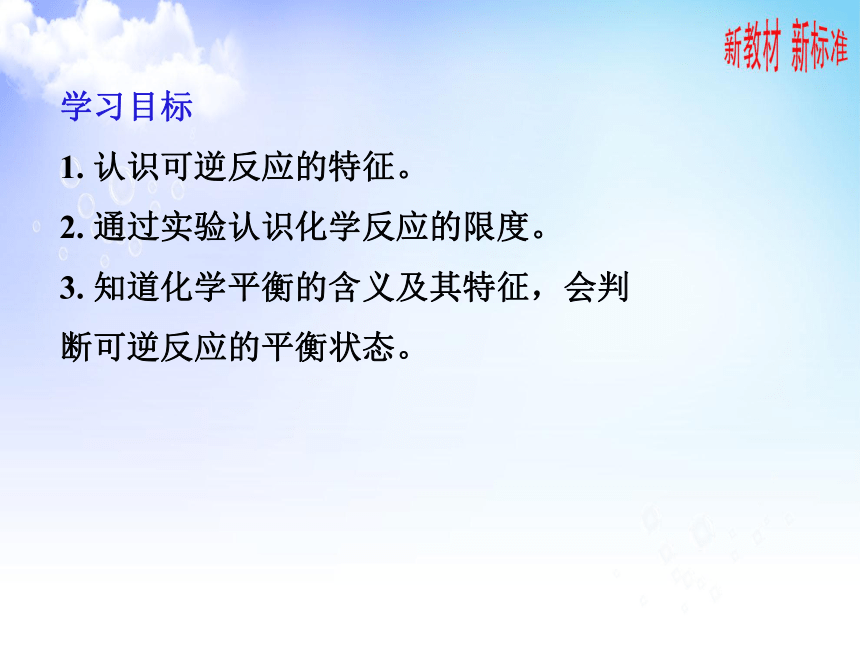 2020-2021学年苏教版（2019）高一化学必修第二册6.1.2化学反应的限度  课件 （24张）