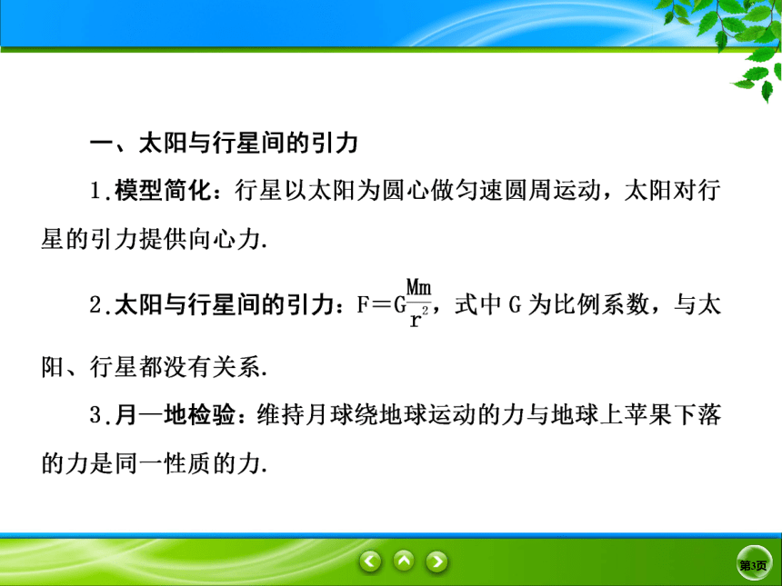 2020-2021学年高一下学期物理人教版（2019）必修第二册课件：7.2 万有引力定律(共36张PPT)