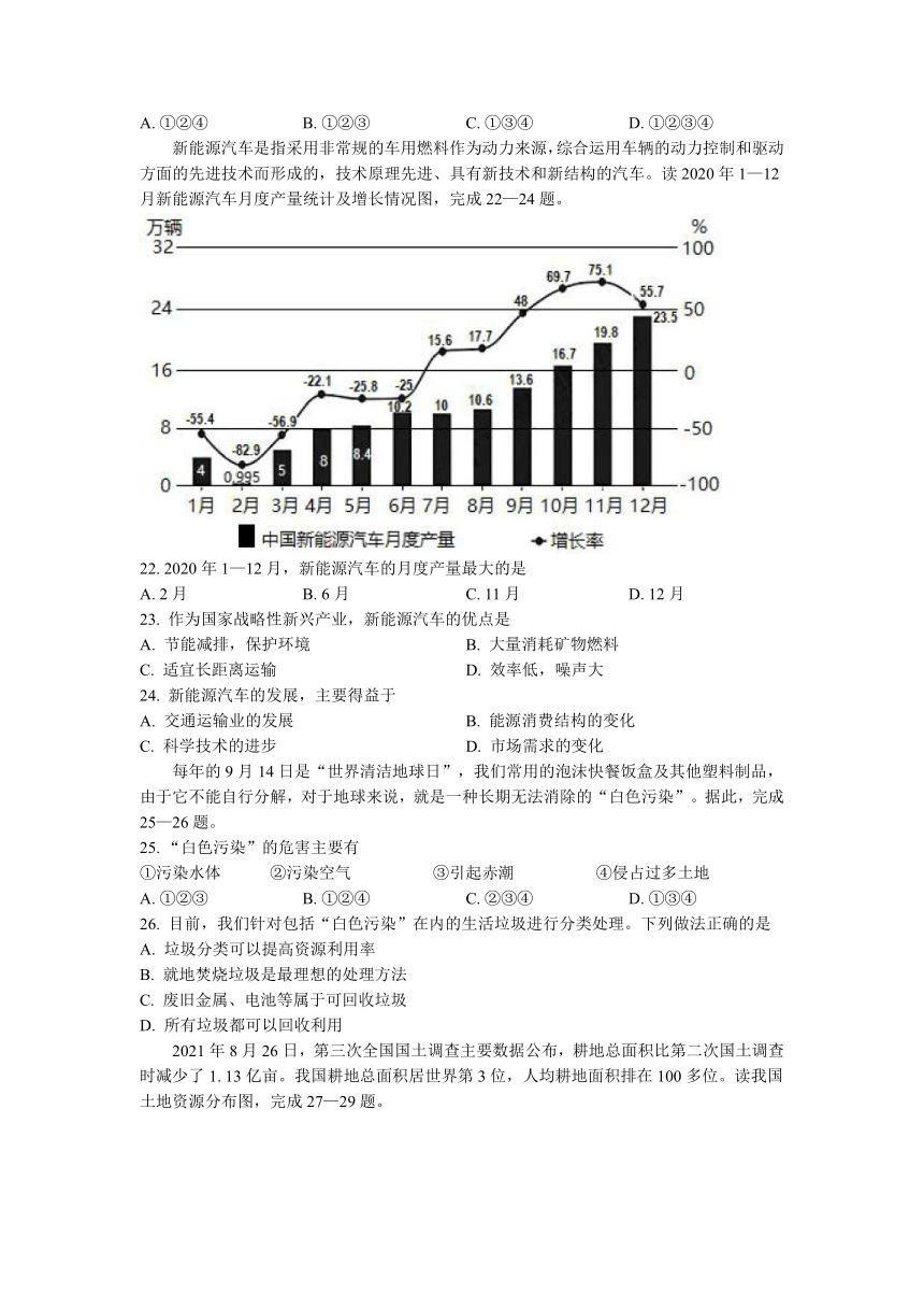 山西省运城市盐湖区2022-2023学年八年级上学期期末地理试题(含答案)