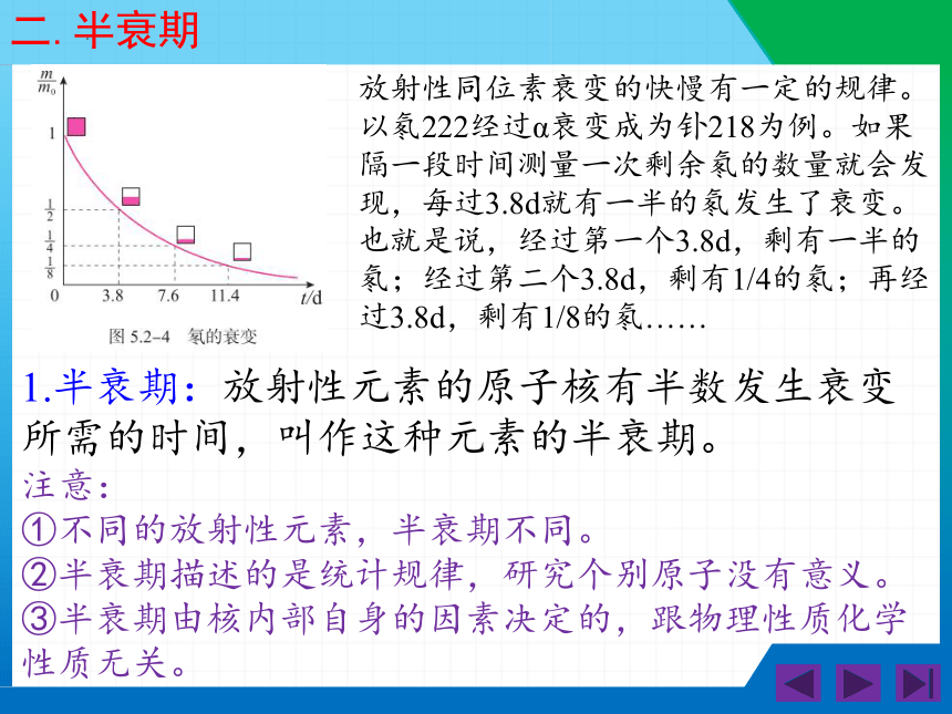 物理人教版（2019）选择性必修第三册5.2放射性元素的衰变（共18张ppt）