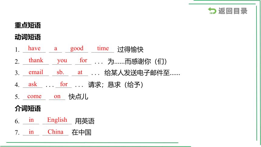 1_七（上） Starters _ Unit 4【2022年中考英语一轮复习教材分册精讲精练】课件(共54张PPT)