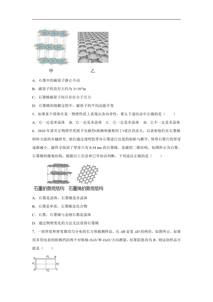 2.1固体的类型及微观结构 跟踪训练（word版解析）