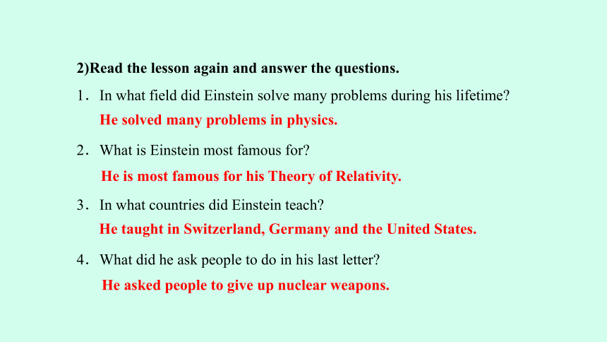 Unit 2 Great People Lesson 8 A Universe of Thought课件(共24张PPT)