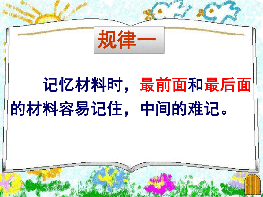 小学生心理健康教育课件—记忆有方法  华师大版(共22张PPT)