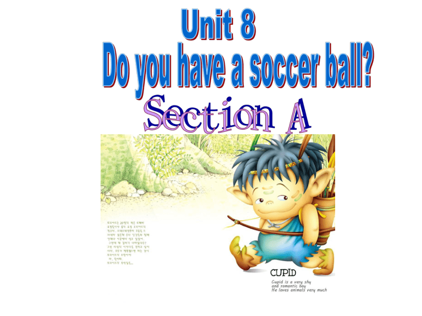 Unit8 Do you have a soccer ball Section A  课件(23张PPT）