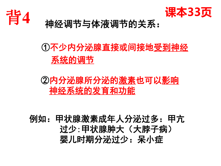 2020-2021学年高二生物人教版必修三2.3神经调节和体液调节的关系课件（32张ppt）