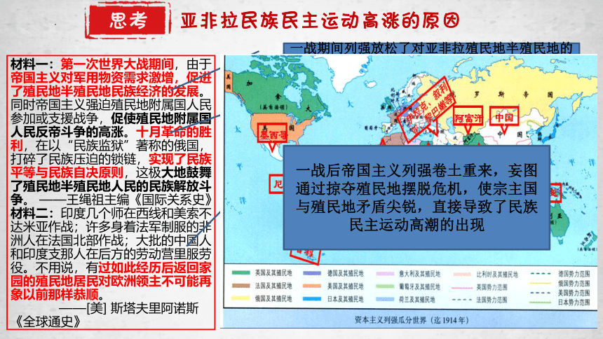 第16课 亚非拉民族民主运动的高涨 课件-(共22张PPT)