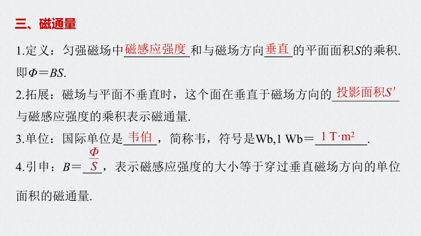 2020-2021学年高二上学期物理人教版（2019）必修第三册课件：13.2  磁感应强度　磁通量66张PPT