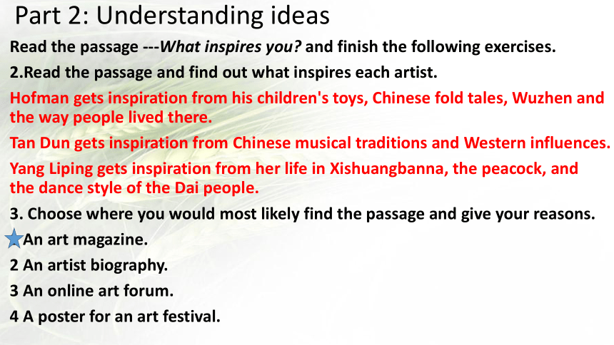 外研版（2019）选择性必修第一册 Unit 4 Meeting the museStarting out  & Understanding ideas PPT(共14张)