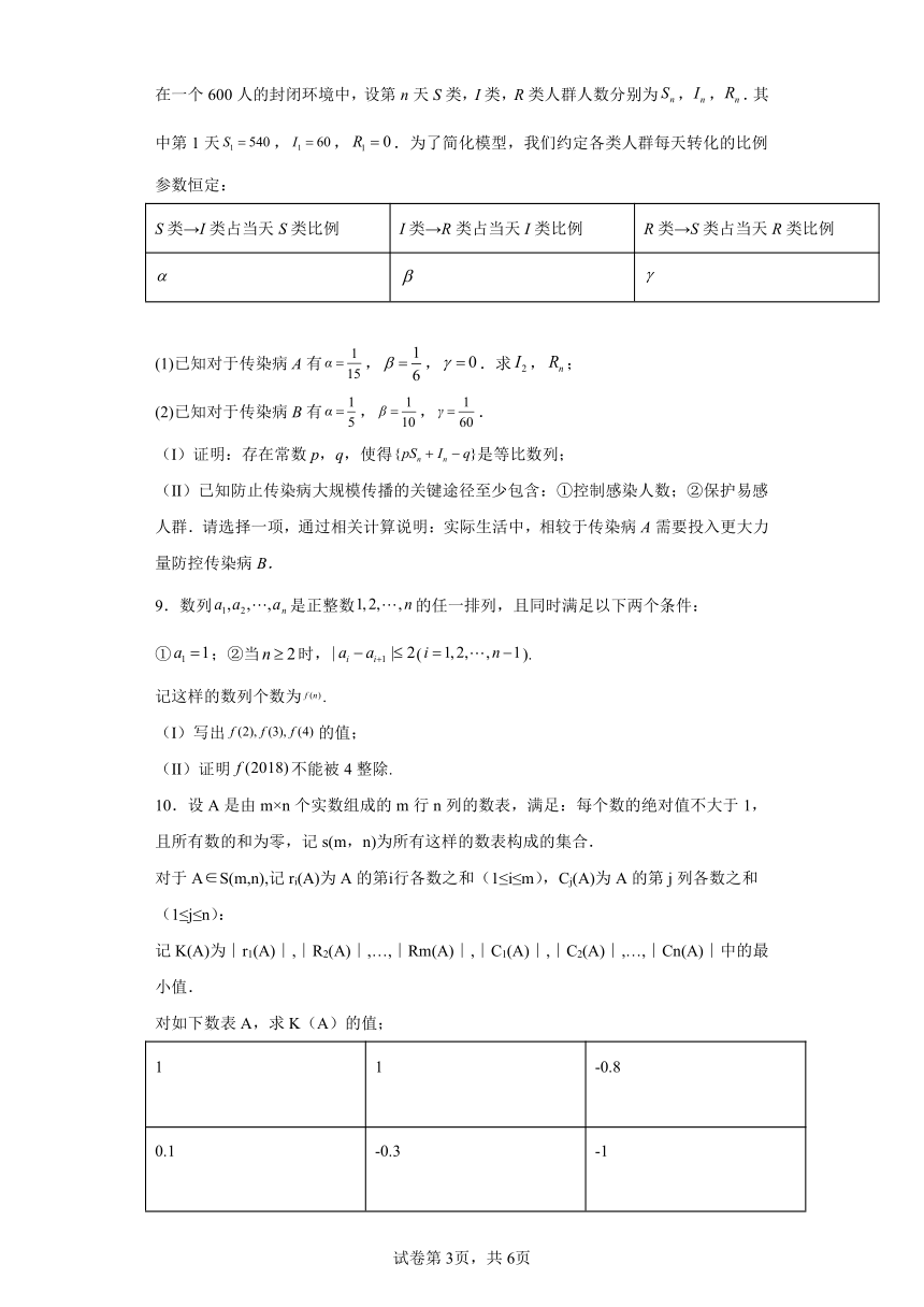 2022届高三数学压轴题专练——数列3