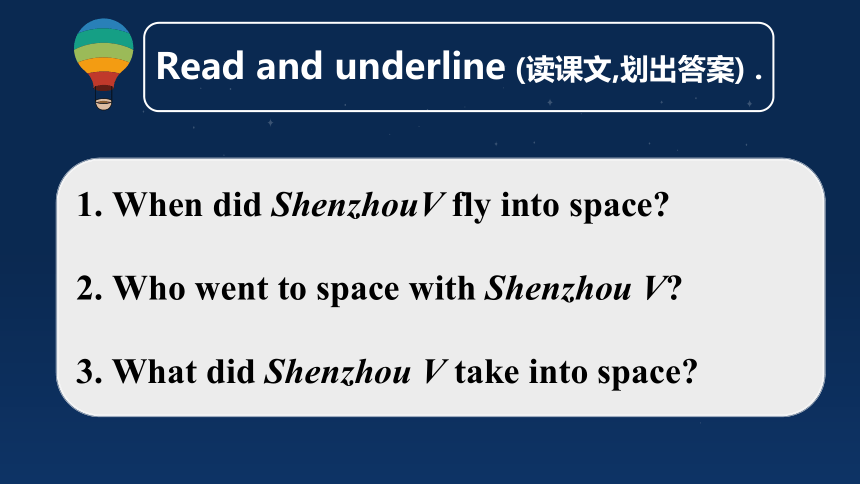 Module6 Unit2 The name of the spaceship is Shenzhou V. 课件（共21张PPT）