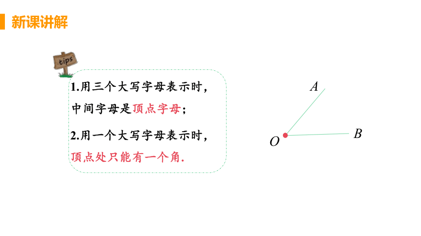 人教版数学七年级上册4.3.1 角 课件（24张）