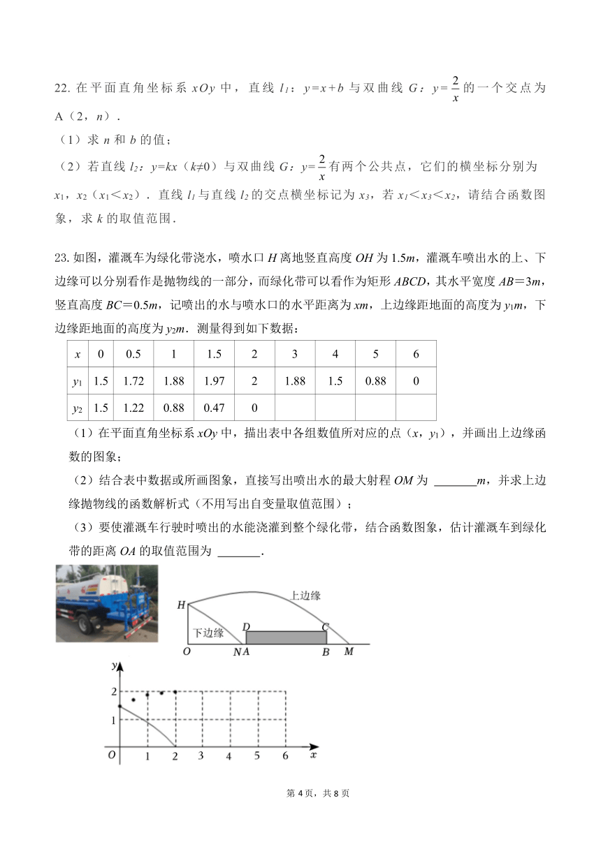 北京铁路第二中学2022~2023学年第二学期初三数学综合练习（无答案）