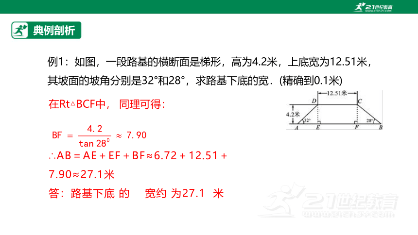 【原创精品】人教版数学九年级下册 28.2.2.3 《利用方位角、坡度角解直角三角形》课件 (共21张PPT)