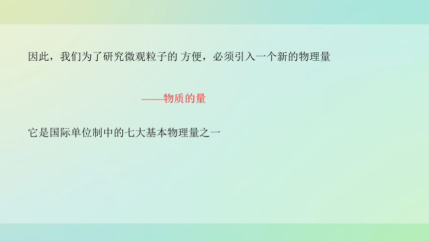 高中化学苏教版2019必修一 1.2.1 物质的量  课件（29张PPT）