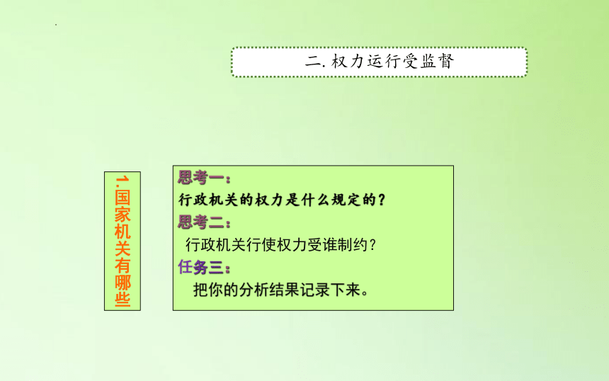 部编版道德与法治六年级上册3.7《权力受到制约和监督》第二课时 课件 (共23张PPT)