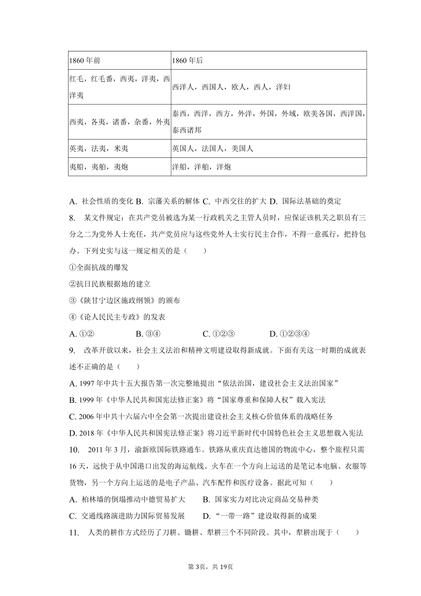 2023年浙江省浙南名校联盟高考历史第二次联考试卷（含解析）