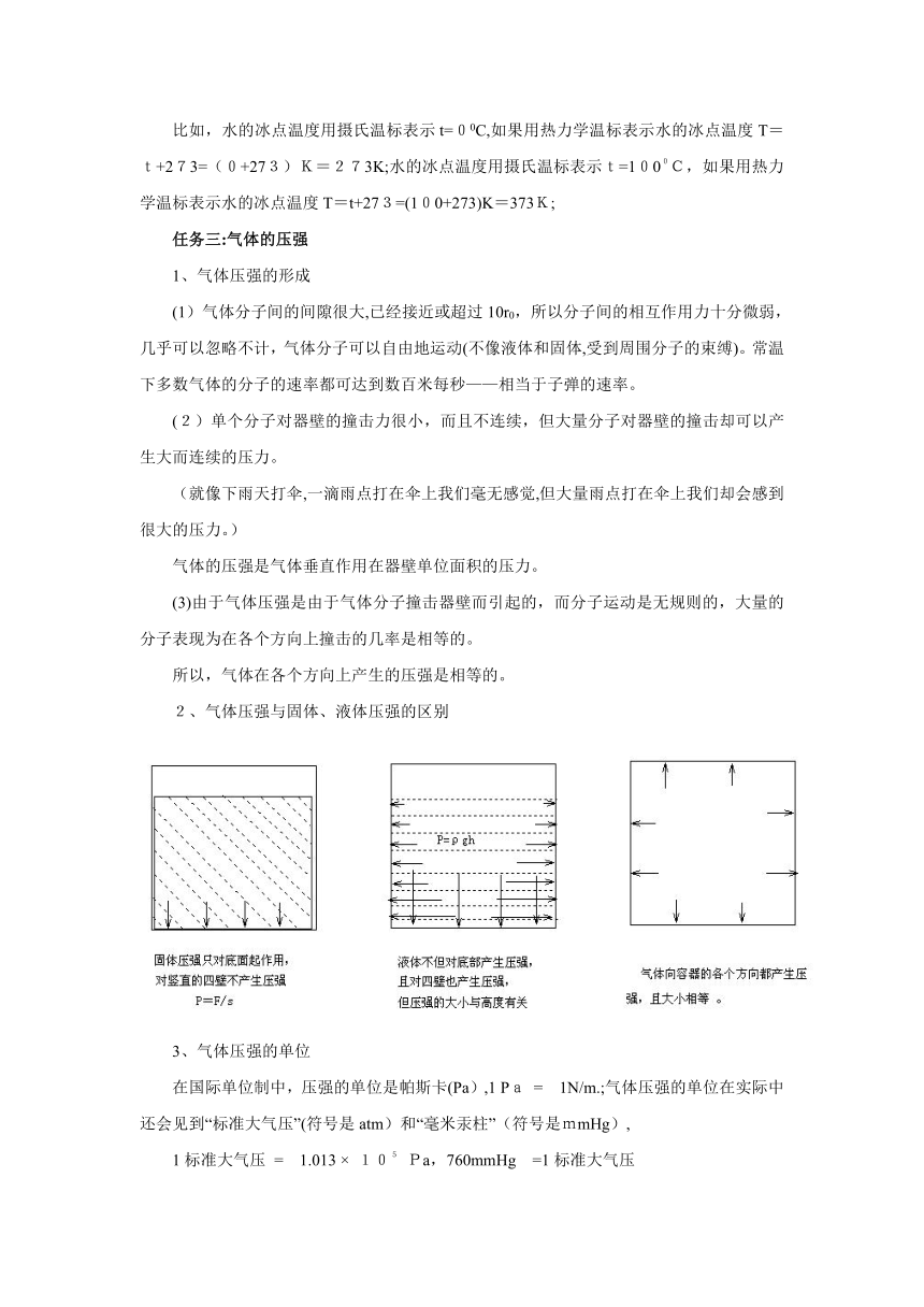 人教版物理（中职）通用类 3.1《分子动理论》 导学案（无答案）