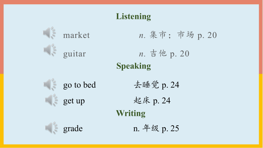 牛津深圳版英语七年级上册Module 1 My life Unit 2 Daily life-Vocabulary课件(共36张PPT)