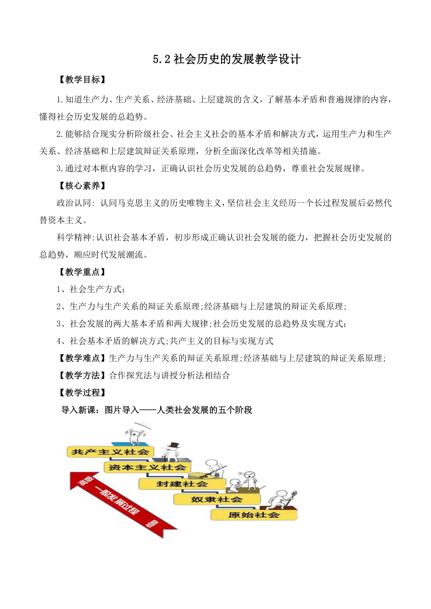 5.2社会历史的发展（教学设计）2023-2024学年高二政治统编版必修4