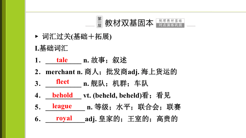 2023届高考一轮复习单元词汇短语复习：人教版（2019）选择性必修四Unit 3  Sea  Exploration（63张PPT）