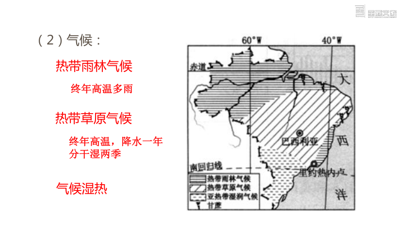 人教版地理七年级下册同步课件：第九章  第二节  巴西   第1课时(共22张PPT)