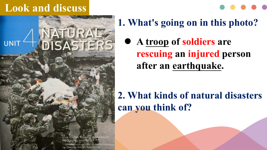 高中英语人教版（2019）必修第一册Unit 4 Natural Disasters Listening and Speaking 课件（20张PPT，内嵌音视频)