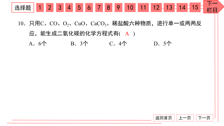 【期末复习】人教版化学九上 第六、七单元检测卷 习题课件 （32张PPT）