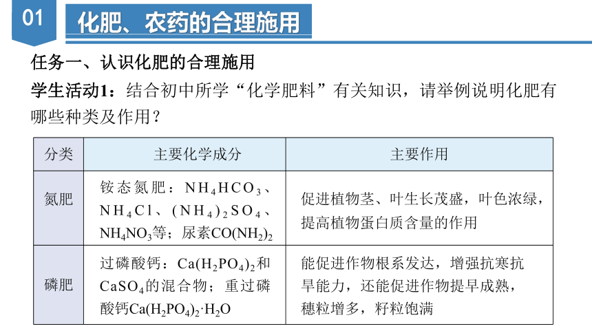 8.2.1  化肥、农药的合理施用与合理用药（教学课件）-高一化学（人教版2019必修第二册）（共48张ppt）